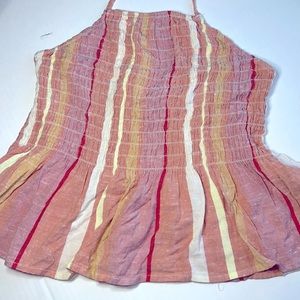 Mi Ami Women’s Size Medium Sherbet Halter Top Shirt Ruche & Flair